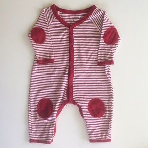 Vintage Baby Gap red stripe romper 0-3